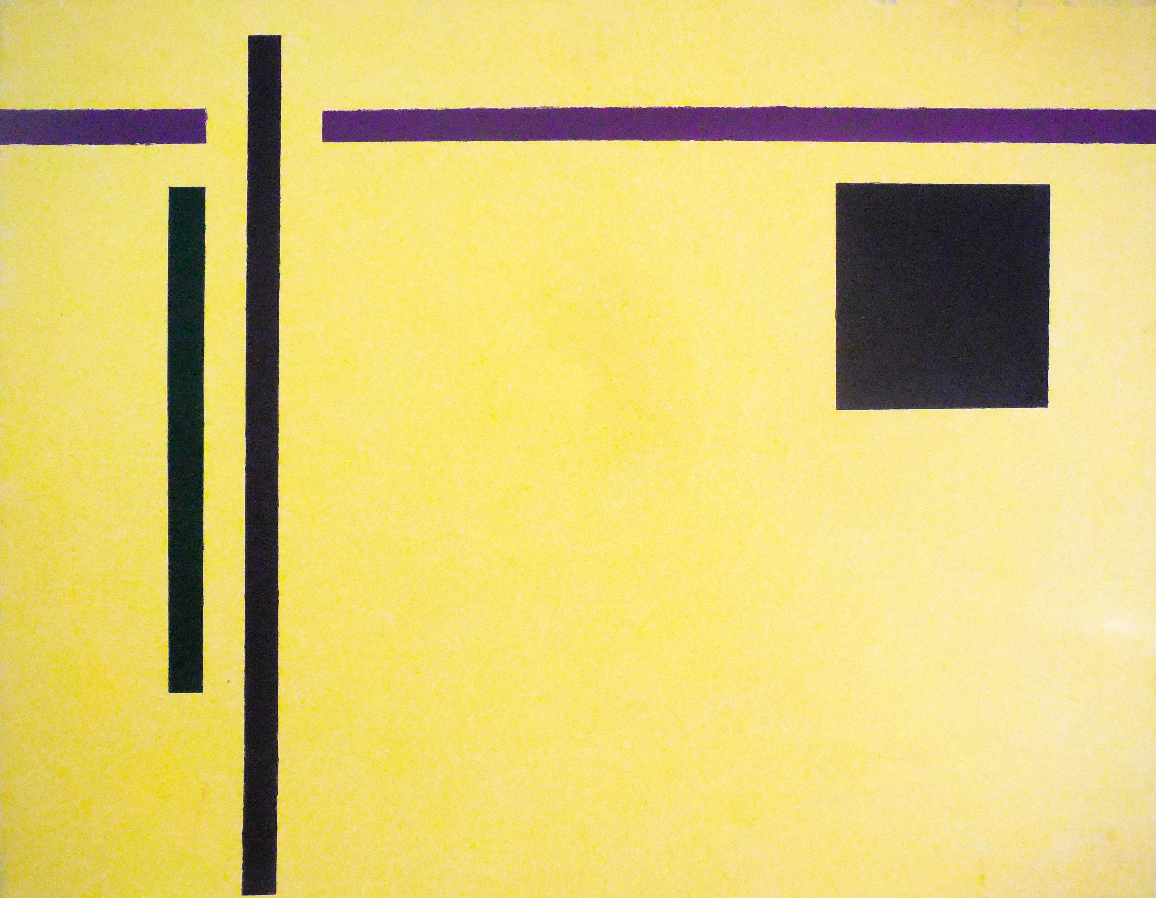 Yellow Squares on Black