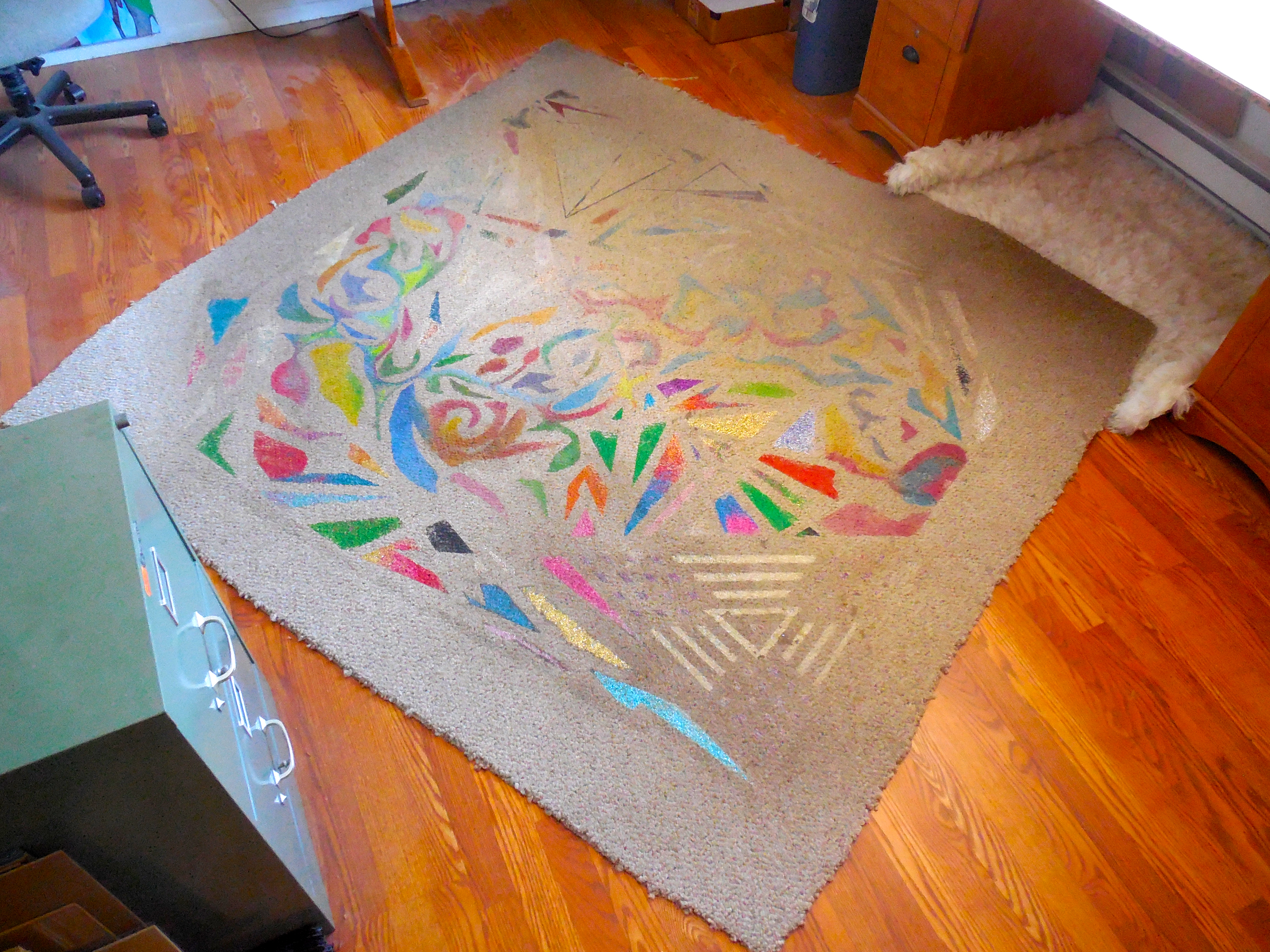 Yin-Yang Painted Carpet